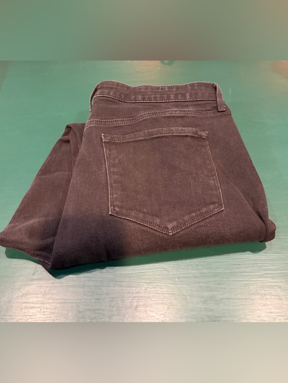 Old Navy Women's Black Washed Straight Jeans